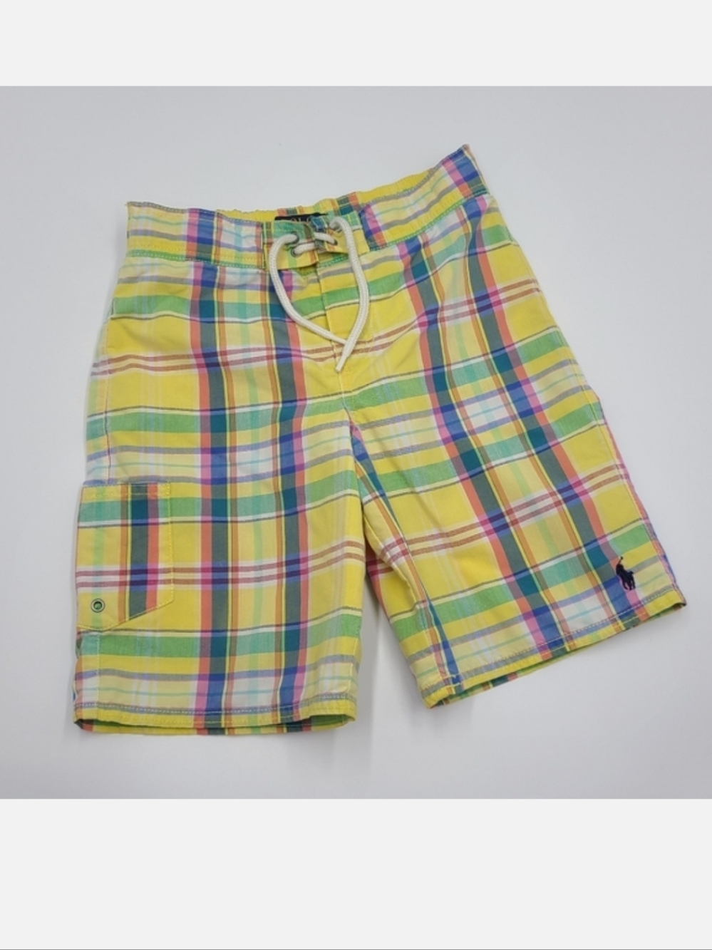Polo Ralph Lauren boys' plaid swim trunks size 7